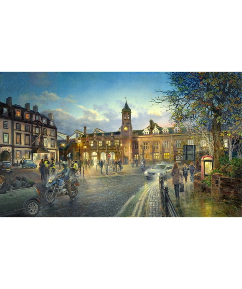 Carlisle station by twilight