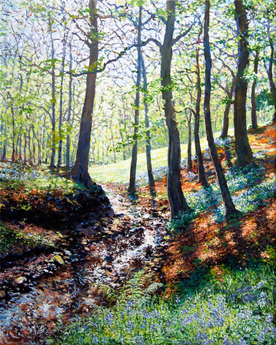 Bluebells on canvas
